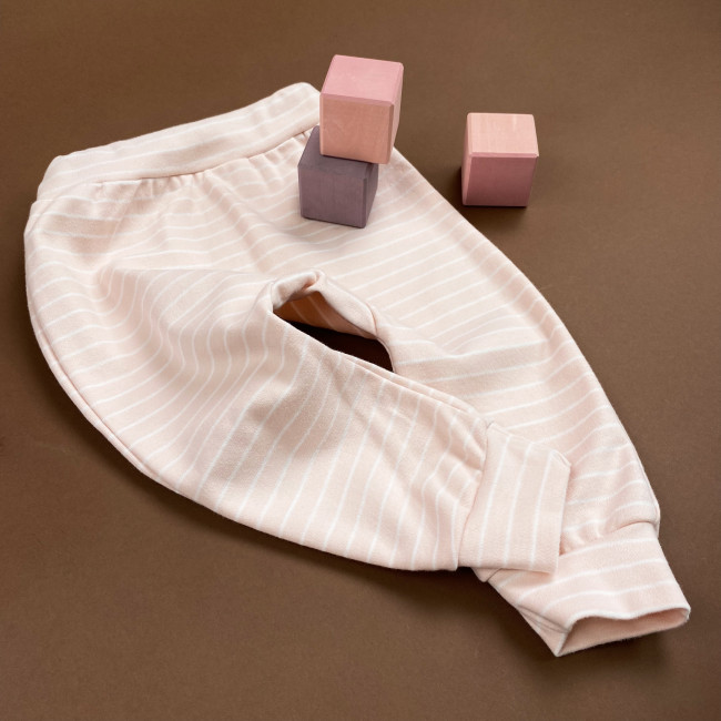 Штанишки детские, розовые, Нежная полосочка Штанишки детские, розовые, Нежная полосочка