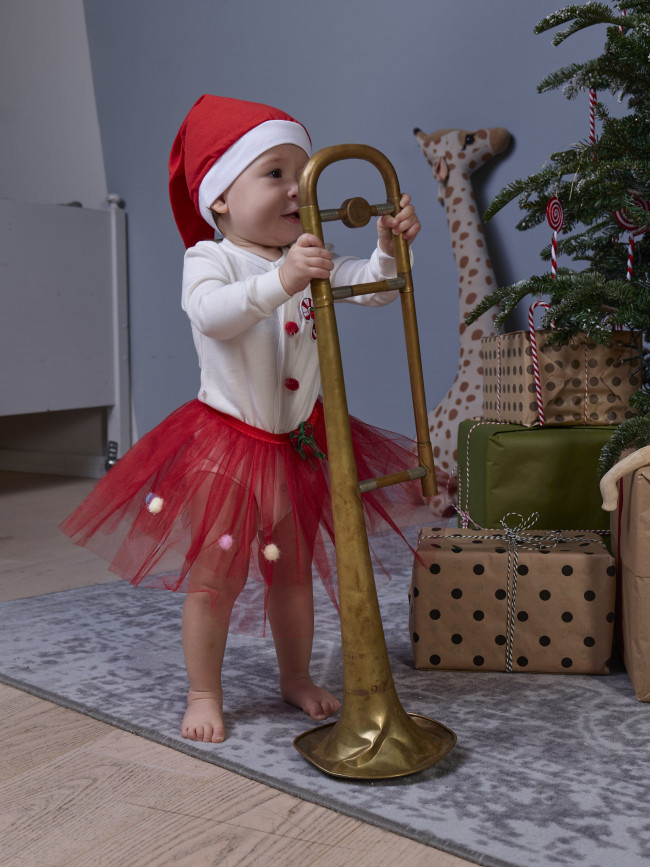 Боди с юбкой, Эльфы, красное Боди с юбкой, Эльфы, красное