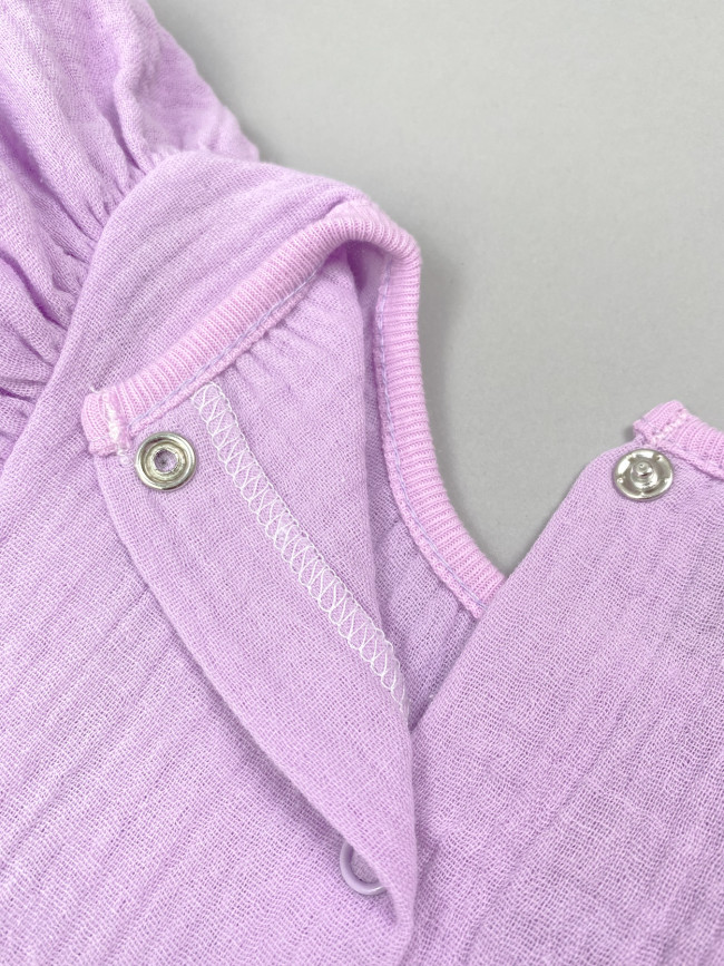 Платье детское с коротким рукавом, сиреневое, Прованс Платье детское с коротким рукавом, сиреневое, Прованс