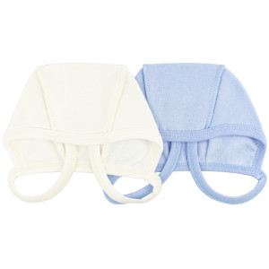 Комплект утепленных чепчиков для мальчика, Базовая коллекция (2шт)