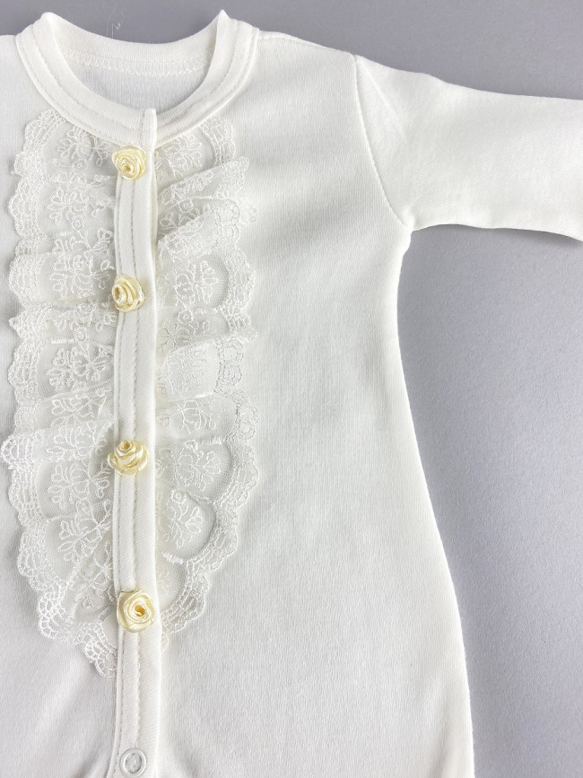 Комбинезон с шапкой, молочный