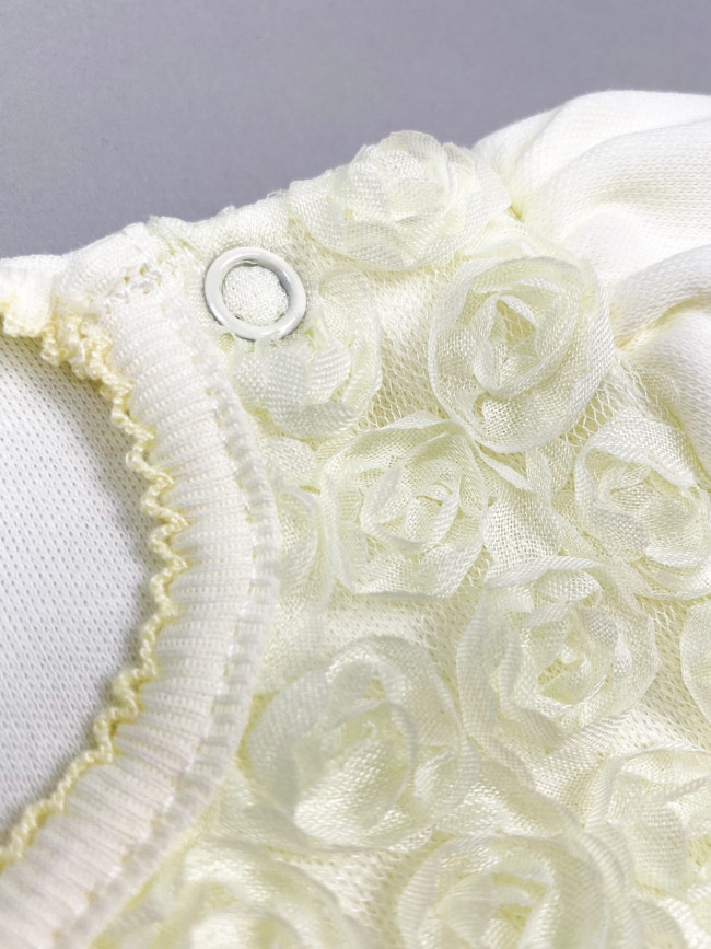 Нарядное детское платье, желтое, Цветочная фантазия Нарядное детское платье, желтое, Цветочная фантазия