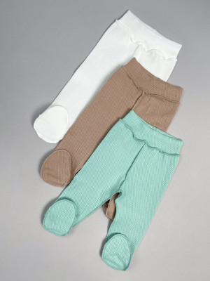 Комплект детских ползунков, Вафелька, 3 шт.