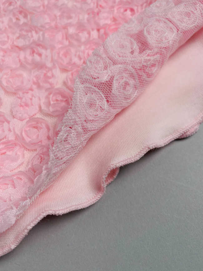 Нарядное детское платье, розовое, Цветочная фантазия Нарядное детское платье, розовое, Цветочная фантазия