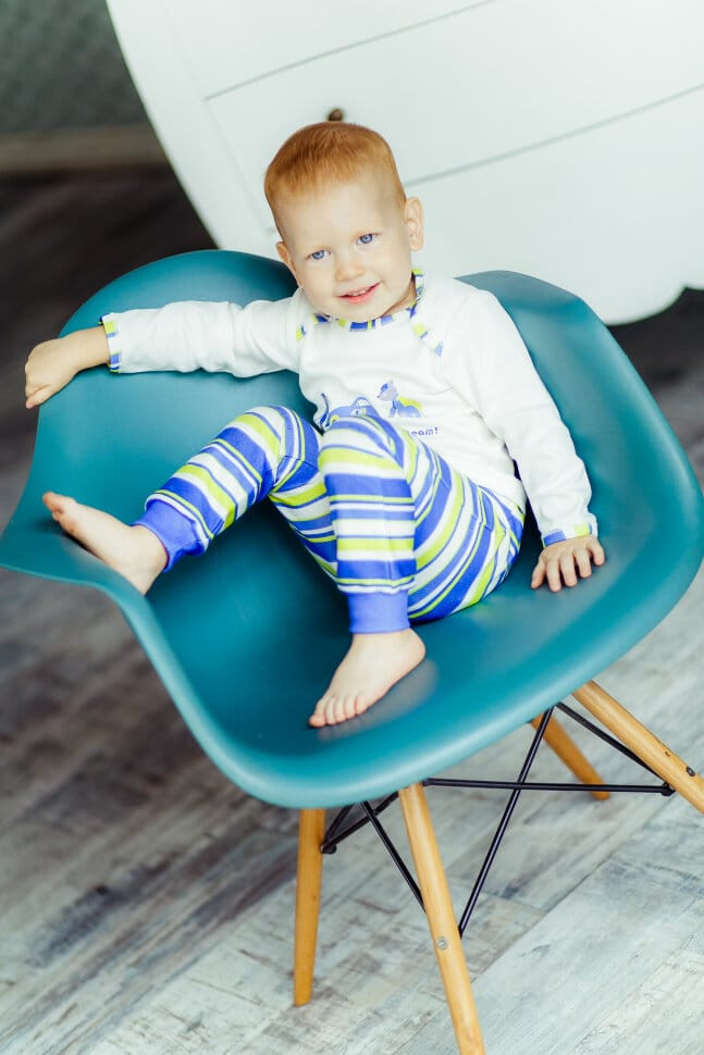 Штанишки детские, Полоски, коллекция Маленький гонщик