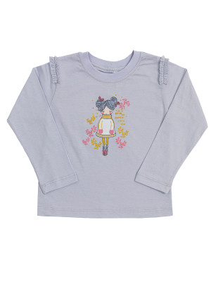 Джемпер лонгслив для девочки Warm girl