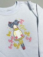 Джемпер лонгслив для девочки Warm girl