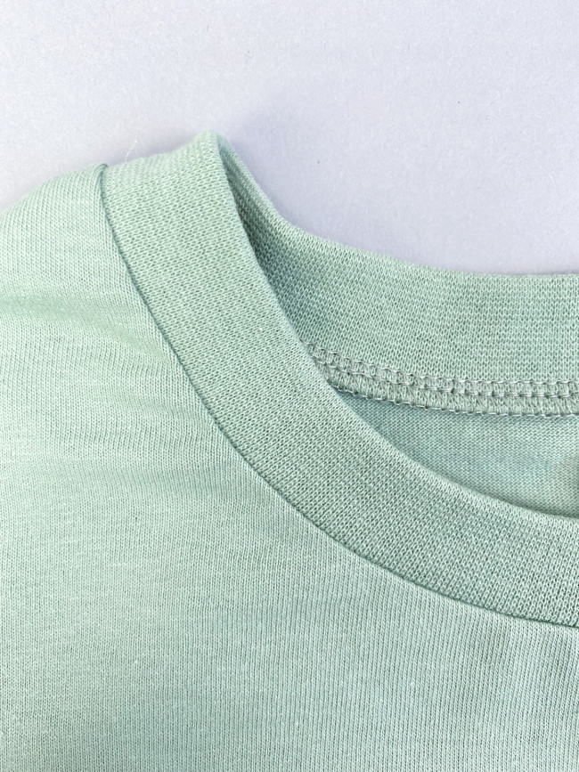 Детская футболка с коротким рукавом Don't Panic, ментол Детская футболка с коротким рукавом Don't Panic, ментол