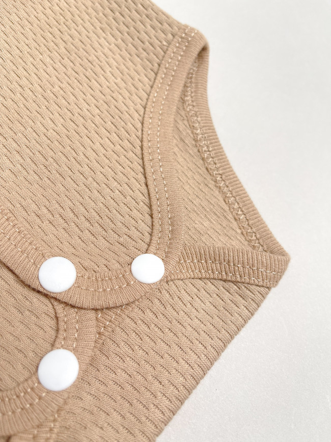 Комплект детских боди с длинным рукавом, Вафелька, 3 шт. Комплект детских боди с длинным рукавом, Вафелька, 3 шт.