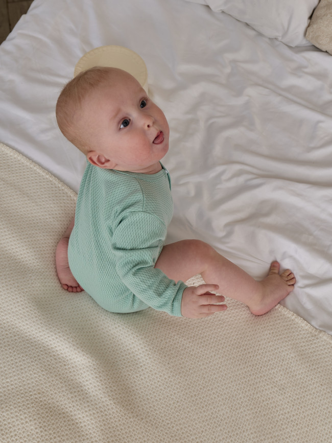 Комплект детских боди с длинным рукавом, Вафелька, 3 шт. Комплект детских боди с длинным рукавом, Вафелька, 3 шт.