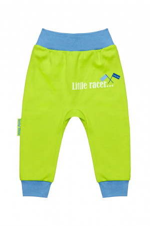 Штанишки детские, зеленые, коллекция Маленький гонщик