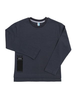 Джемпер лонгслив для мальчика New Era, серый