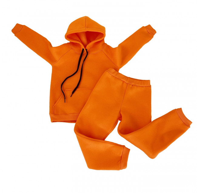 Костюм спортивный, утепленный, оранжевый Костюм спортивный, утепленный, оранжевый