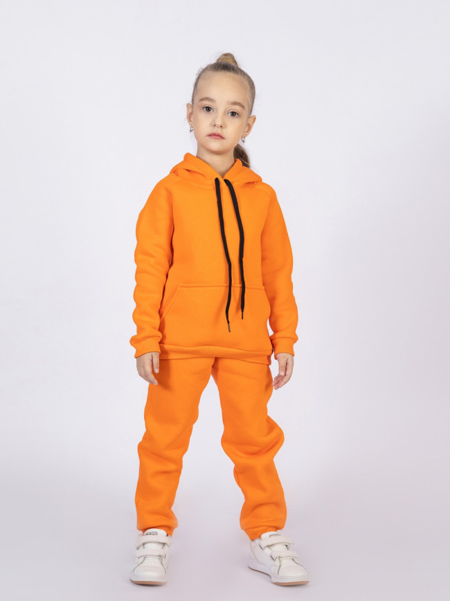 Костюм спортивный, утепленный, оранжевый Костюм спортивный, утепленный, оранжевый