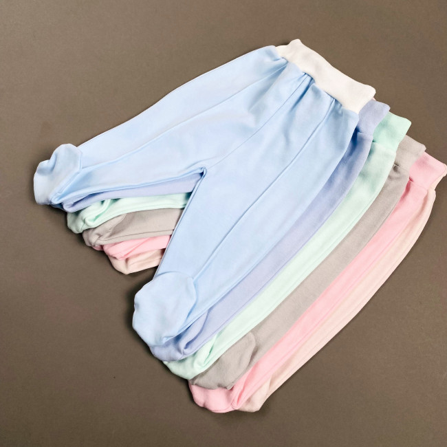 Ползунки детские, голубые, Базовая коллекция Ползунки детские, голубые, Базовая коллекция