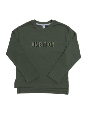 Джемпер лонгслив для мальчика AMBITION, хаки