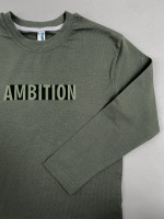 Джемпер лонгслив для мальчика AMBITION, хаки