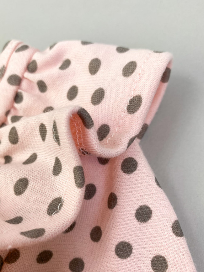 Платье с длинным рукавом, розовое, Горох Платье с длинным рукавом, розовое, Горох