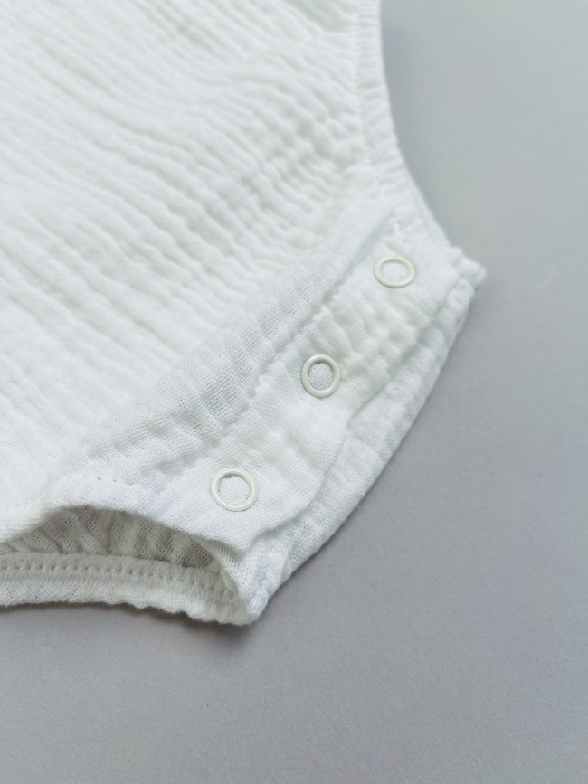 Боди с коротким рукавом крылышком, белое, Прованс Боди с коротким рукавом крылышком, белое, Прованс