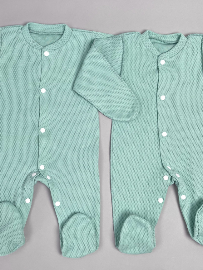 Комплект детских комбинезонов с длинным рукавом, Вафелька, 3 шт.