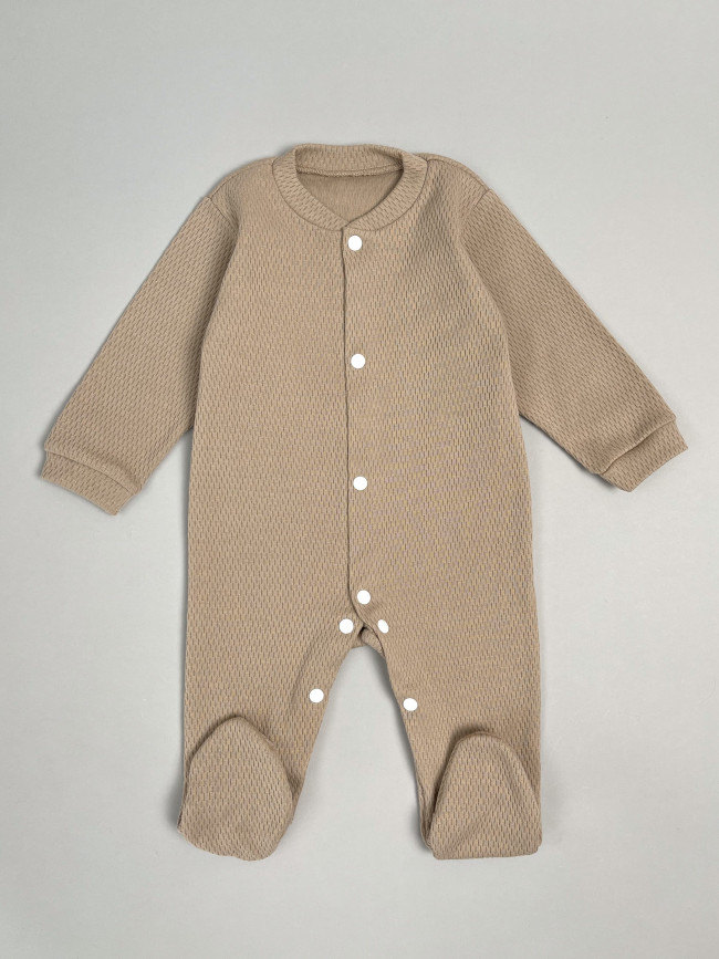 Комплект детских комбинезонов с длинным рукавом, Вафелька, 3 шт.