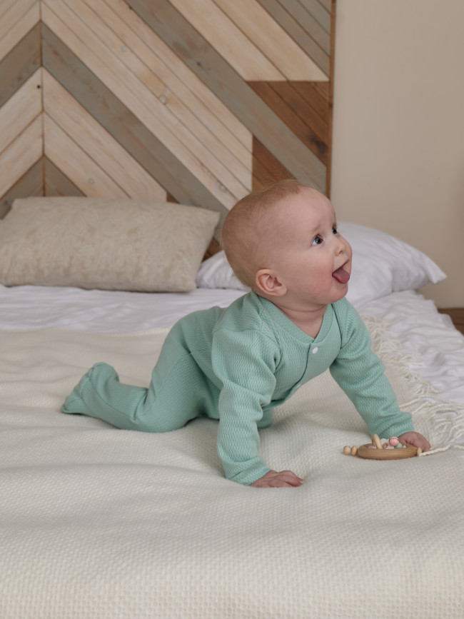 Комплект детских комбинезонов с длинным рукавом, Вафелька, 3 шт.