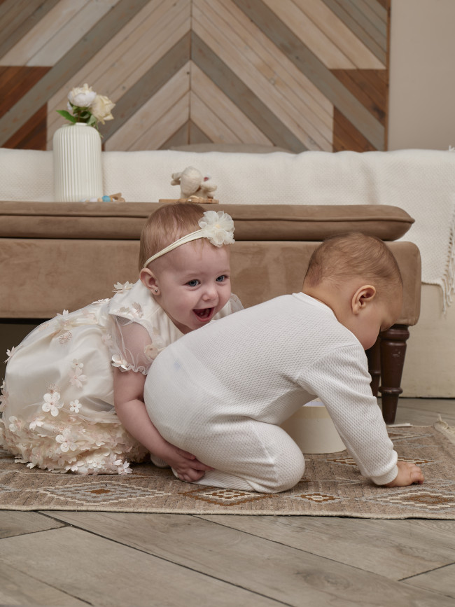 Комплект детских комбинезонов с длинным рукавом, Вафелька, 2 шт. Комплект детских комбинезонов с длинным рукавом, Вафелька, 2 шт.