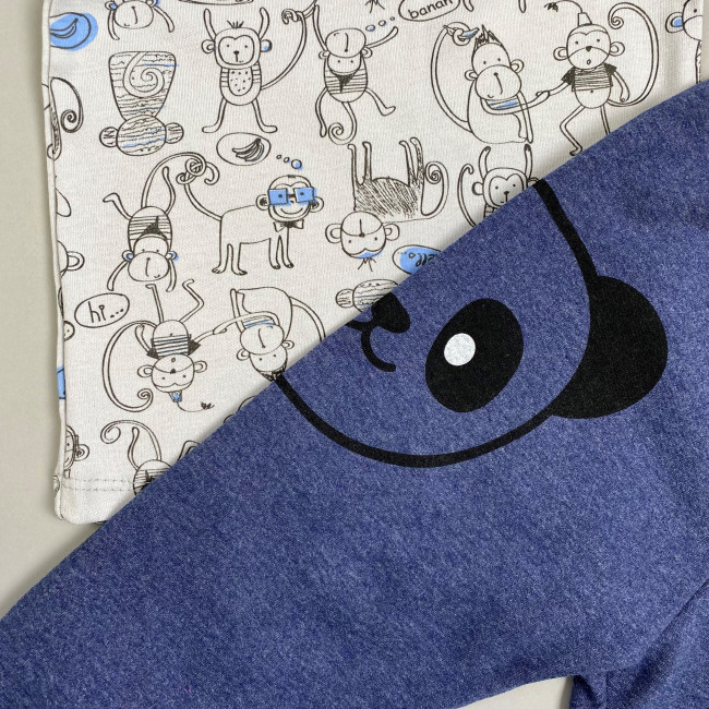 Штаны утепленные, темно-синие, Панда