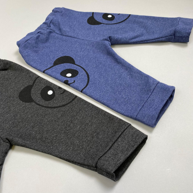 Штаны утепленные, темно-синие, Панда