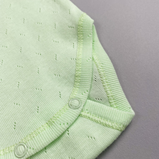Боди детский, с коротким рукавом, киви, Ажур Боди детский, с коротким рукавом, киви, Ажур