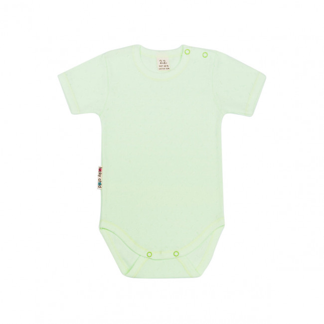 Боди детский, с коротким рукавом, киви, Ажур Боди детский, с коротким рукавом, киви, Ажур