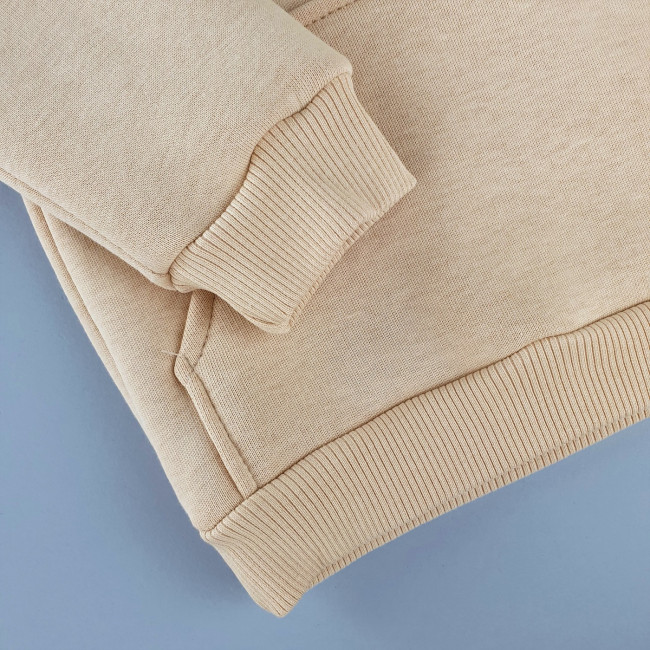 Костюм спортивный, утепленный, сливочный Костюм спортивный, утепленный, сливочный