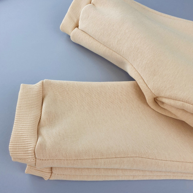 Костюм спортивный, утепленный, сливочный Костюм спортивный, утепленный, сливочный