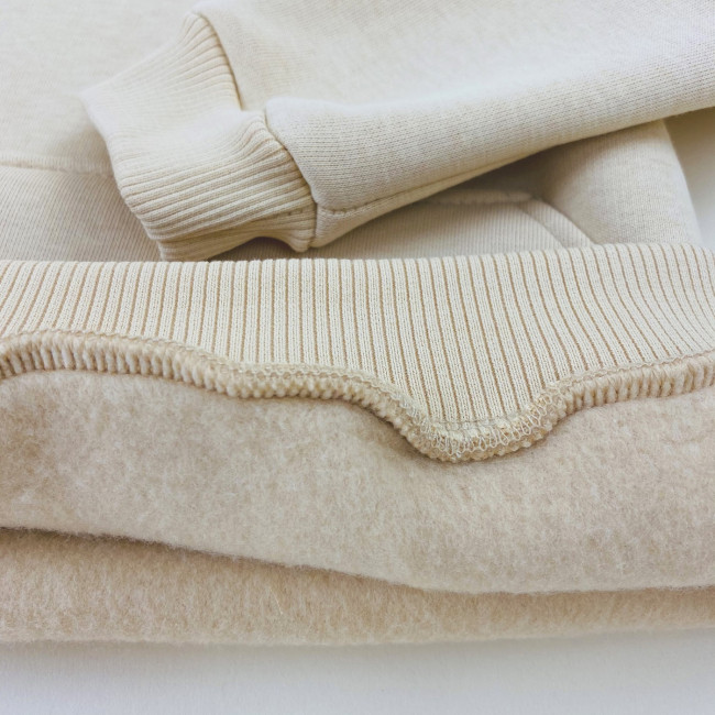 Костюм спортивный, утепленный, сливочный Костюм спортивный, утепленный, сливочный