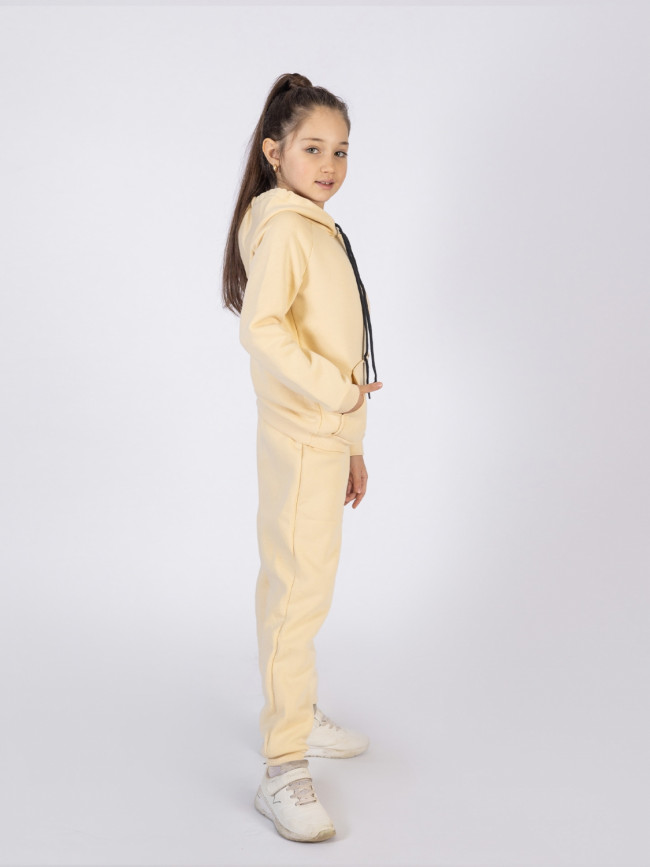 Костюм спортивный, утепленный, сливочный Костюм спортивный, утепленный, сливочный