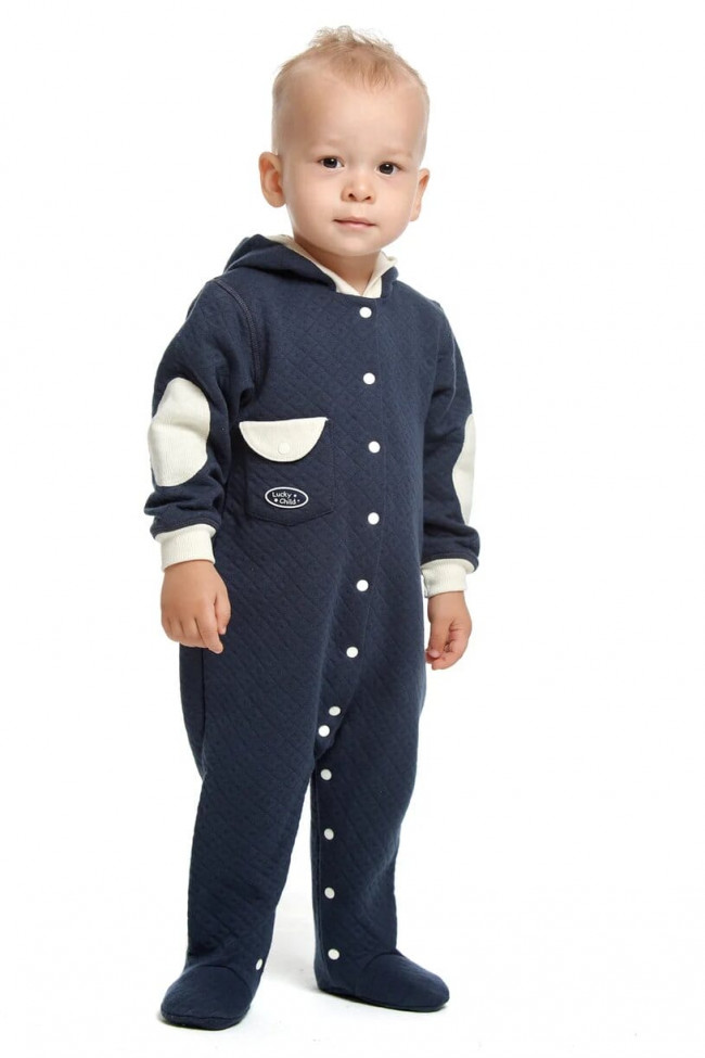 Комбинезон для мальчика, темно-серый, Дуэт