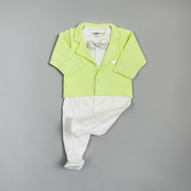 Нарядный комбинезон с пиджаком, салатовый, Стиляга Нарядный комбинезон с пиджаком, салатовый, Стиляга