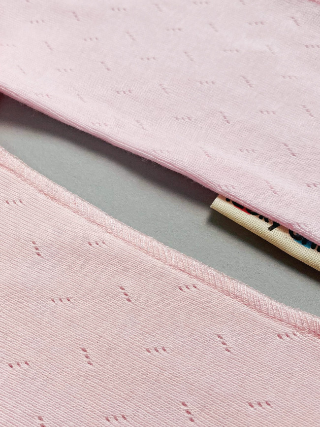 Боди-майка детская, розовая, Ажур