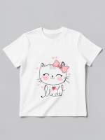 Футболка для девочки, Котики