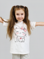 Футболка для девочки, Котики