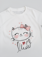 Футболка для девочки, Котики