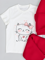 Футболка для девочки, Котики