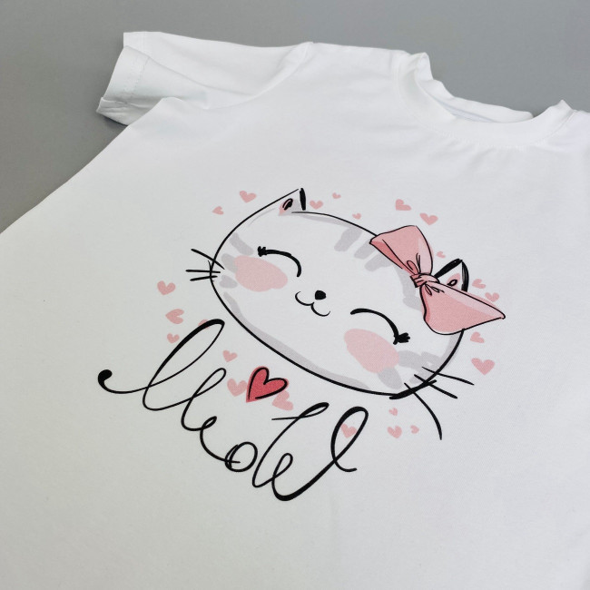 Футболка для девочки, Котики Футболка для девочки, Котики