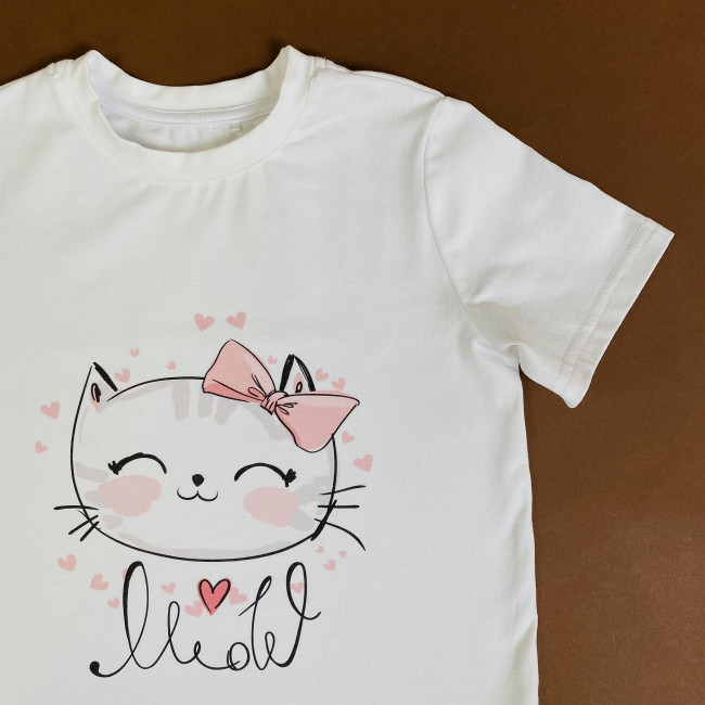 Футболка для девочки, Котики Футболка для девочки, Котики