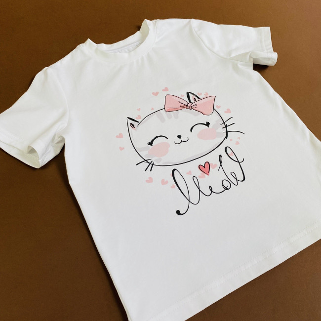 Футболка для девочки, Котики Футболка для девочки, Котики