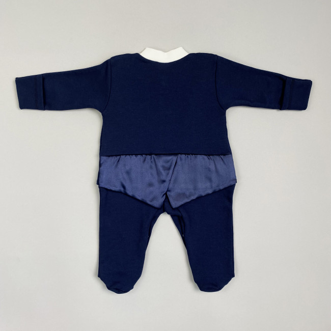 Нарядный комбинезон для мальчика, синий, Фрак