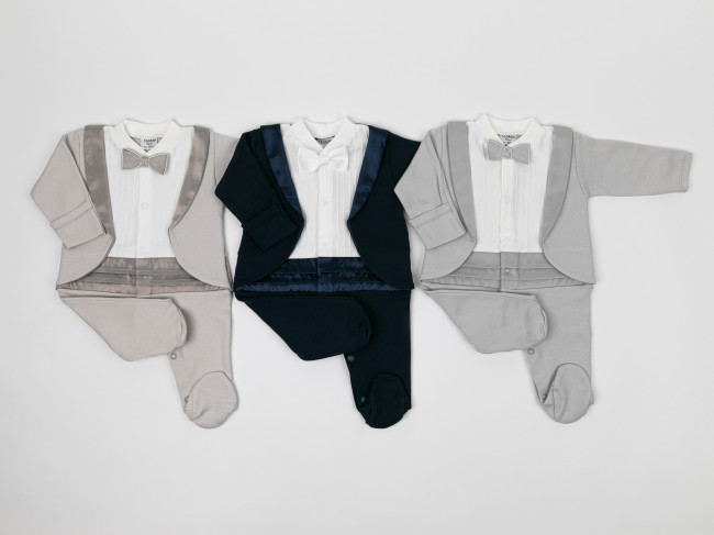 Нарядный комбинезон для мальчика, синий, Фрак