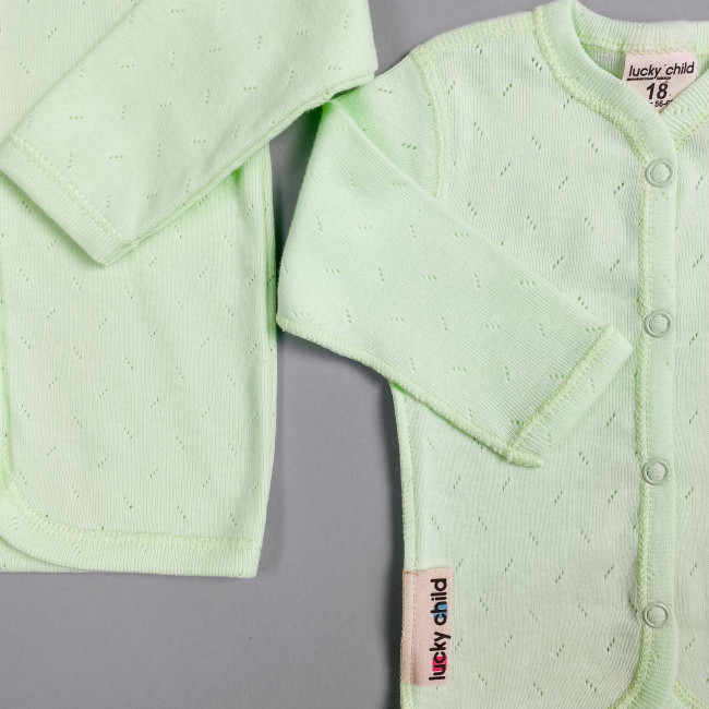 Кофточка детская, киви, Ажур Кофточка детская, киви, Ажур