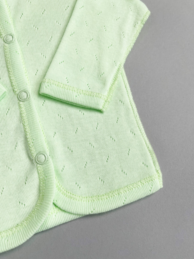 Кофточка детская, киви, Ажур Кофточка детская, киви, Ажур