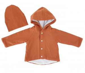 Толстовка Терракот с шапкой